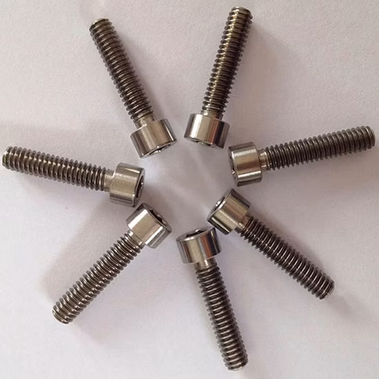 Высокопрочная шестигранная головка DIN933 M8 Gr5 Tc4 Ti